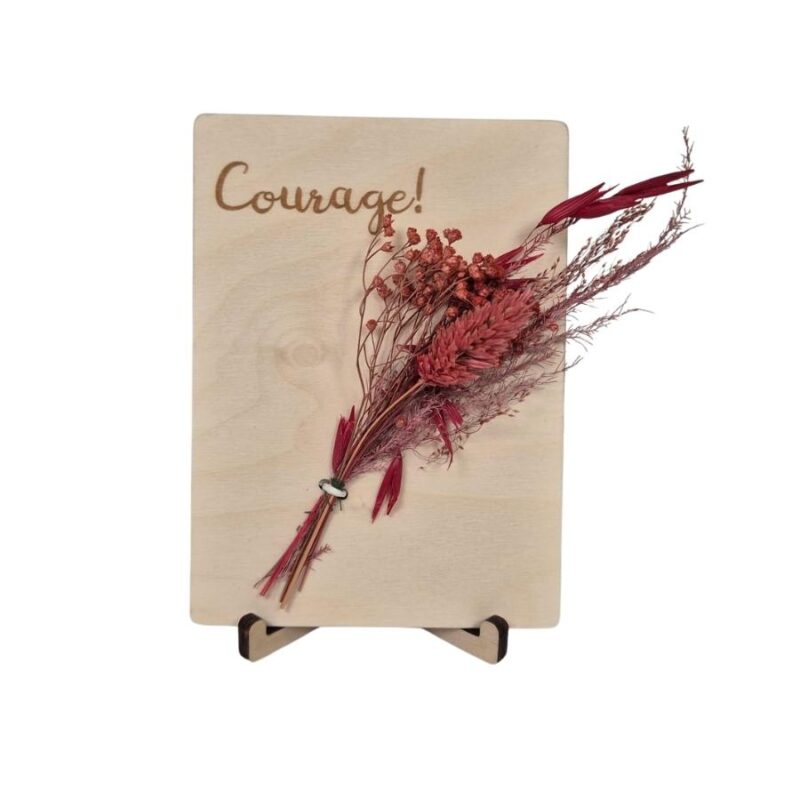 Houten kaart - Courage
