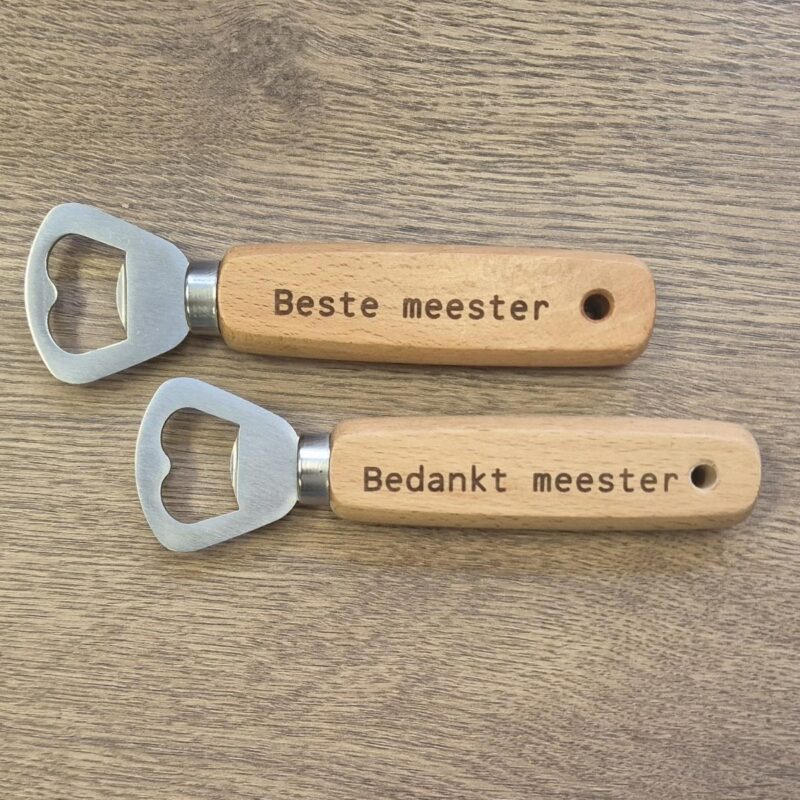 Flesopener - Bedankt meester - Afbeelding 2