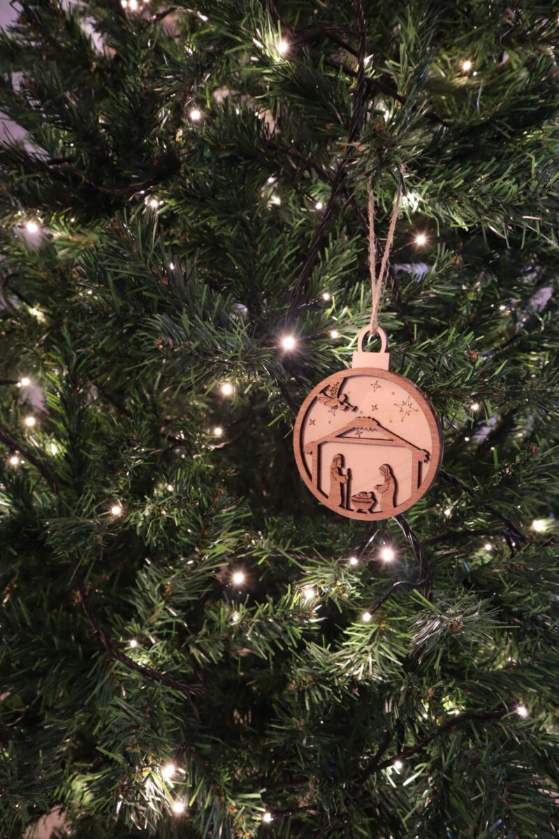 Kerstbal | kamelen en stal - Afbeelding 5