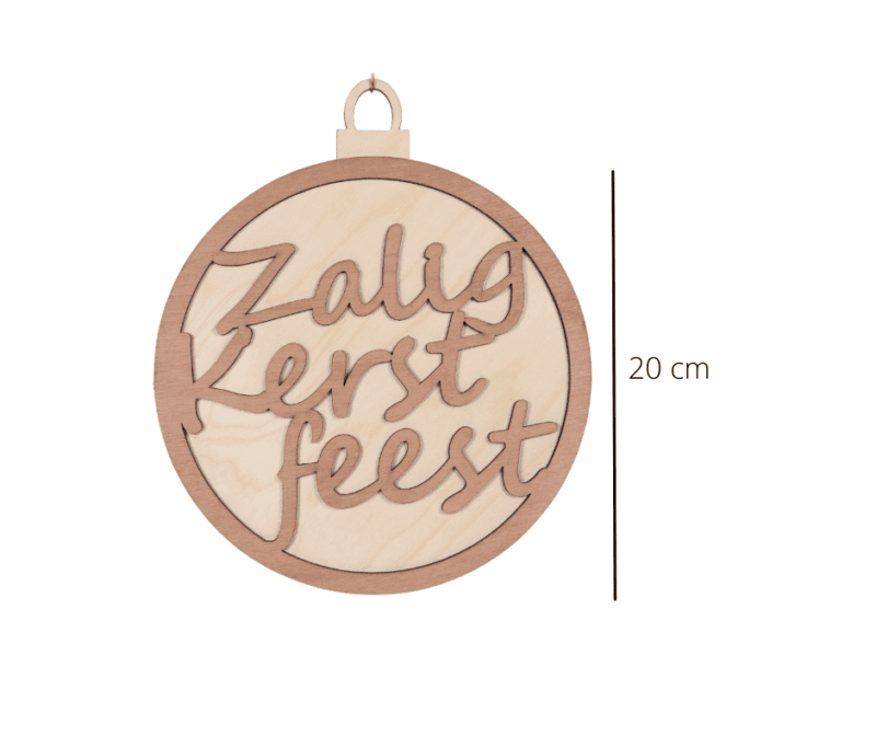 Raamhanger | Zalig Kerstfeest (20cm)