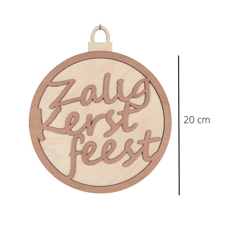 Raamhanger | Zalig Kerstfeest (20cm)