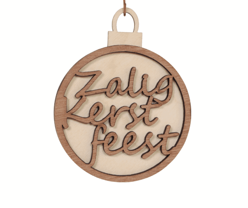Kerstbal | zalig kerstfeest en gelukkig nieuwjaar - Afbeelding 2