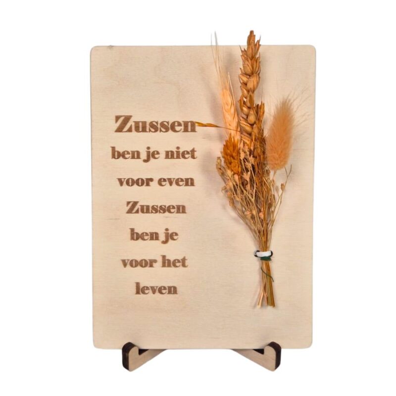 Houten kaart - Zussen